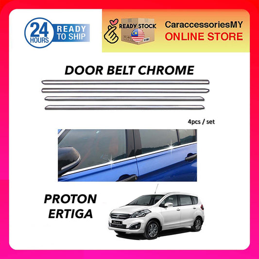 Proton Ertiga Chrome door belt moulding 4pcs ertiga accessories