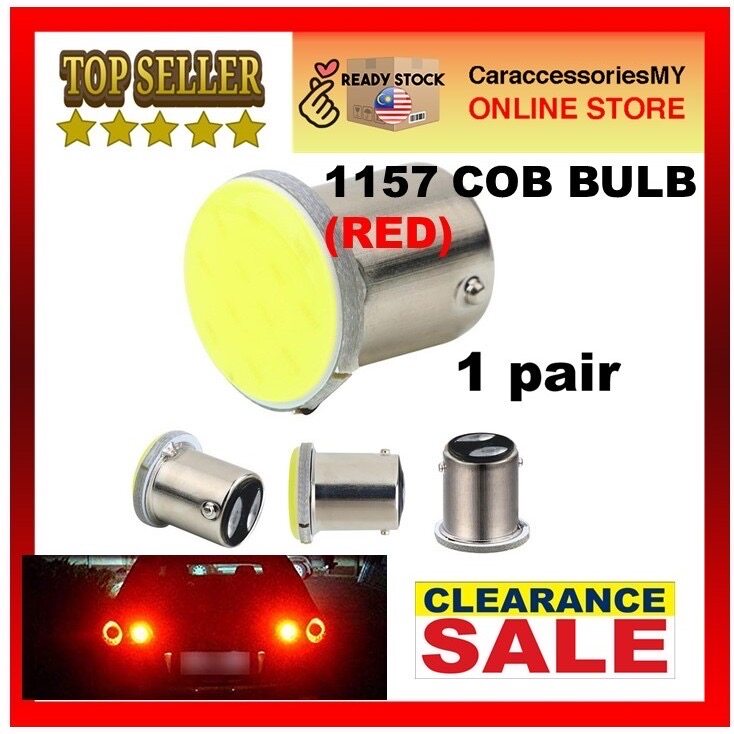 2 Pcs Car motor 1157 COB Signal Light Bulb Brake Light Backup Rear led bay15d