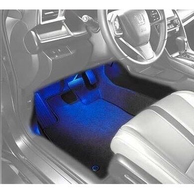 Honda City Jazz HRV 2014 - 2019 Interior LED Light Ambient Foot Lamp Mood Light Room Lamp(ice blue) car accessories honda interior footlamp