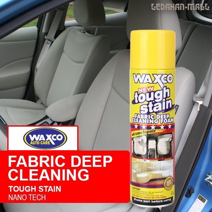 Waxco tough stain fabric deep cleaning foam lemon fragrance 500G car seat roof sofa carpet leather cushion stain remover