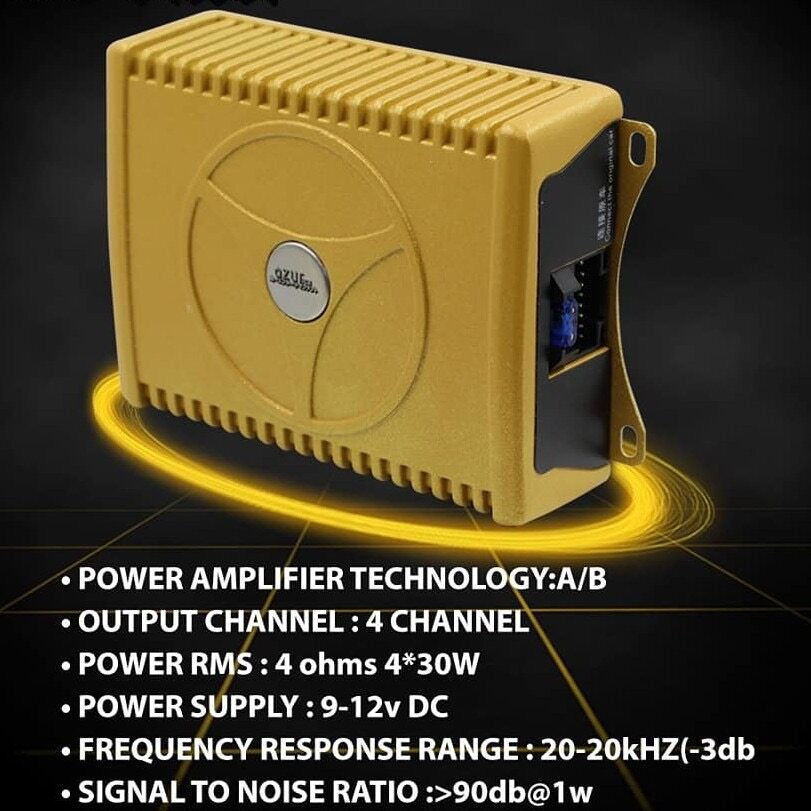 Android Player Car DSP 3D POWER Sound Amplifier Boost speaker 4 channel 100W (Plug and Play) car audio system