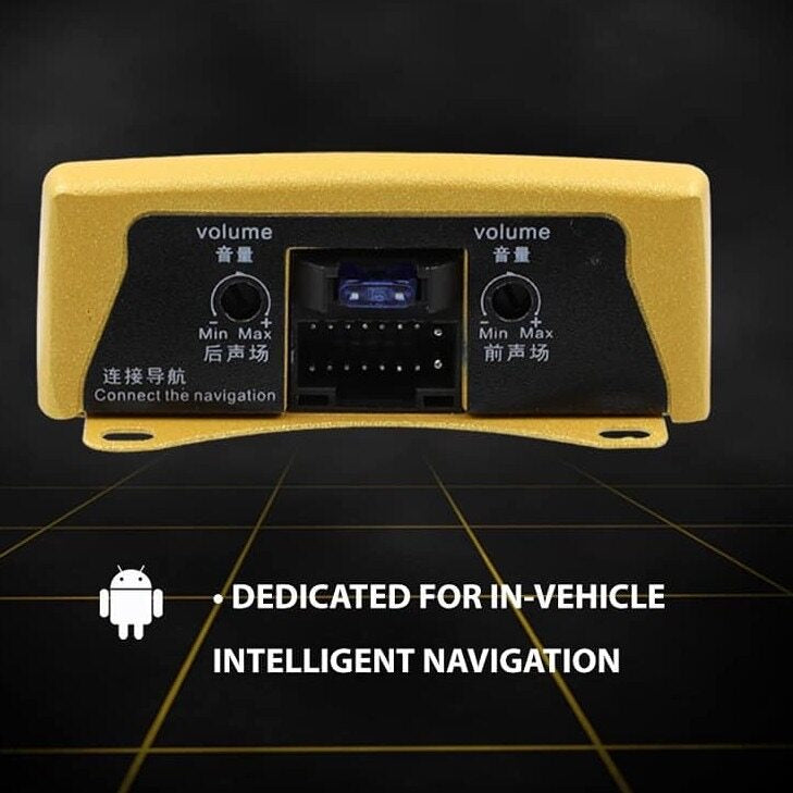Android Player Car DSP 3D POWER Sound Amplifier Boost speaker 4 channel 100W (Plug and Play) car audio system