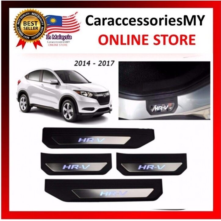 Honda HRV Blue LED Car Door Side Sill Step Plate hrv accessories