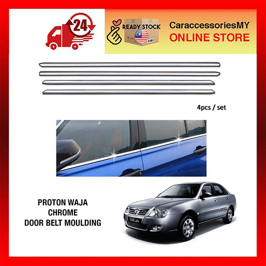 Proton Waja Chrome Door Belt Moulding window trim 4pcs waja accessories
