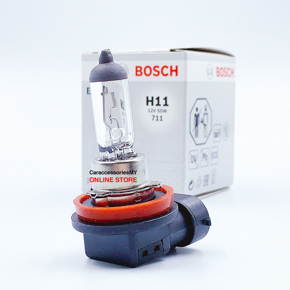Original H11 Bosch Eco Halogen Bulb 12v 55w 711 PGJ19-2 lampu kereta headlamp