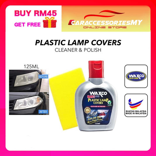 Waxco plastic lamp cover cleaner and polish 125ML car care cleaner headlamp polish stain remover lampu kereta headlight