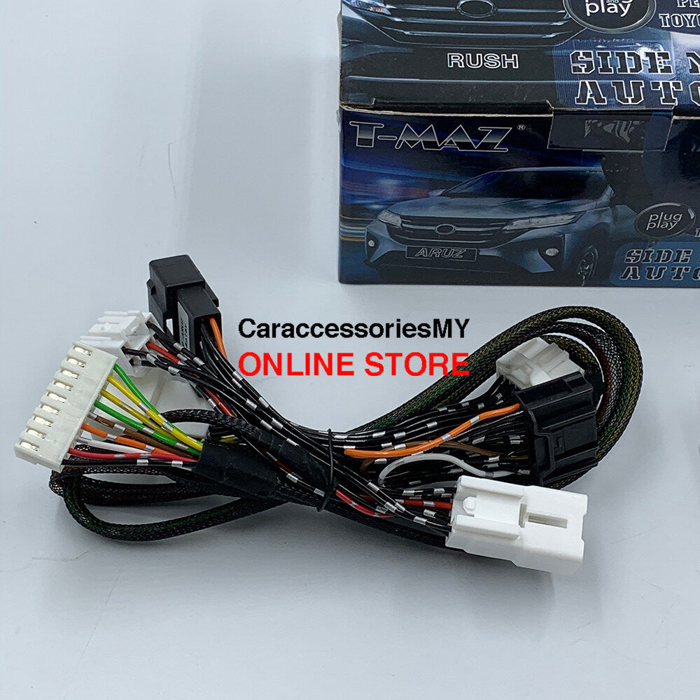 Perodua Aruz / toyota rush T-MAZ Side Mirror Auto Fold (Plug and Play) aruz accessories