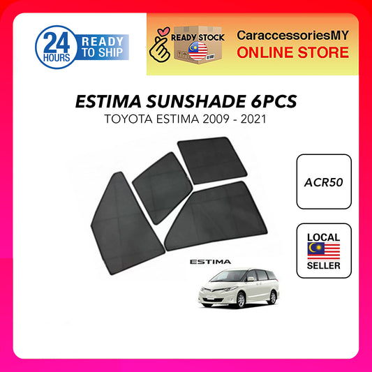 Toyota estima acr50 oem sunshade sun shade cover magnet 6 pcs