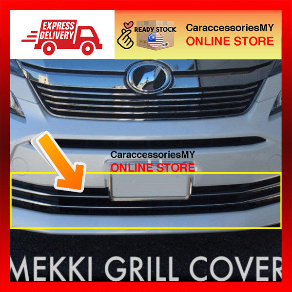 Toyota vellfire anh20 accessories bodykit chrome trim cover 2012-2014 Z-Grade Front Bumper Grille Chrome Garnish