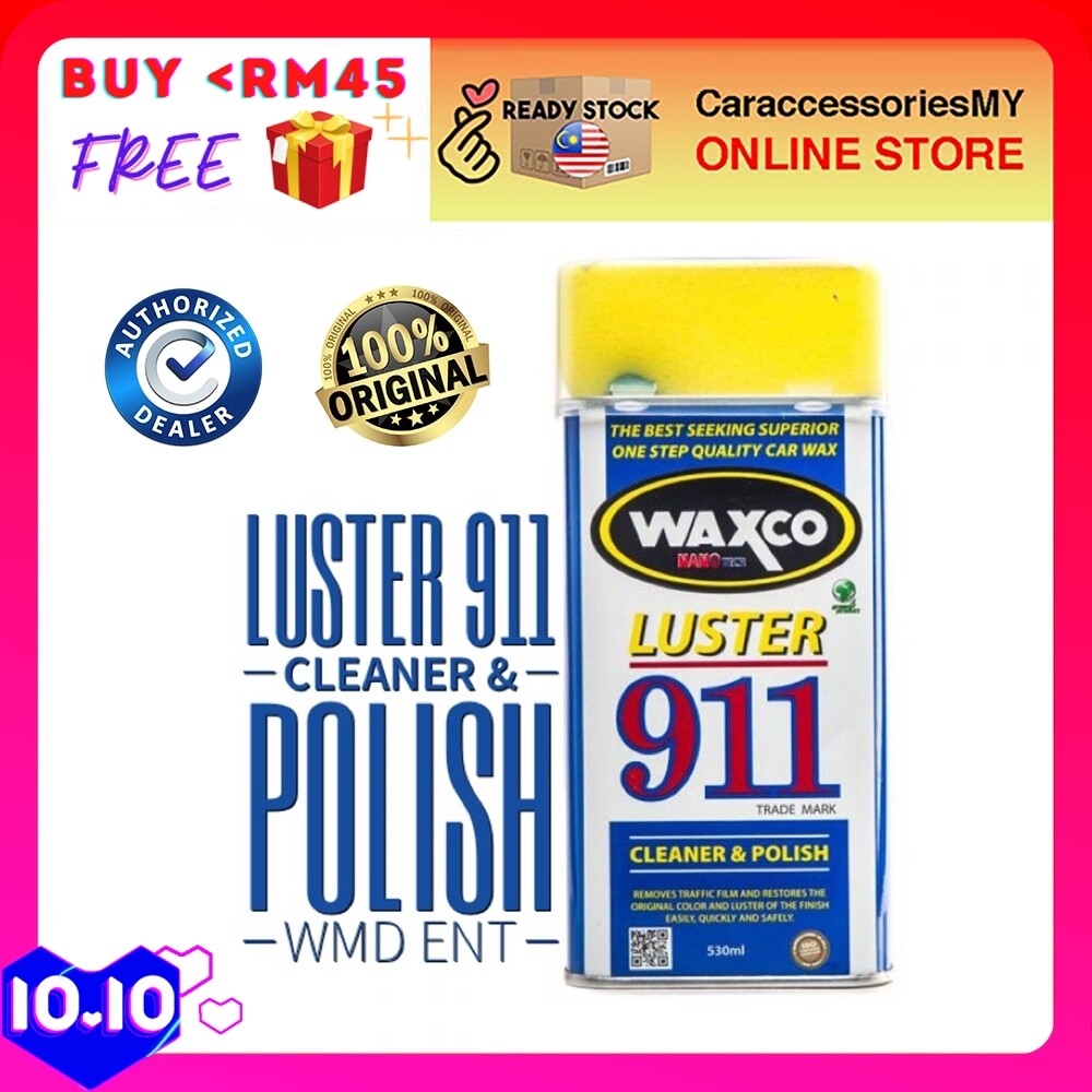 WAXCO Nano Tech Luster 911 Cleaner and Polish (530ml) waxco car care cleaning kit car polish kereta