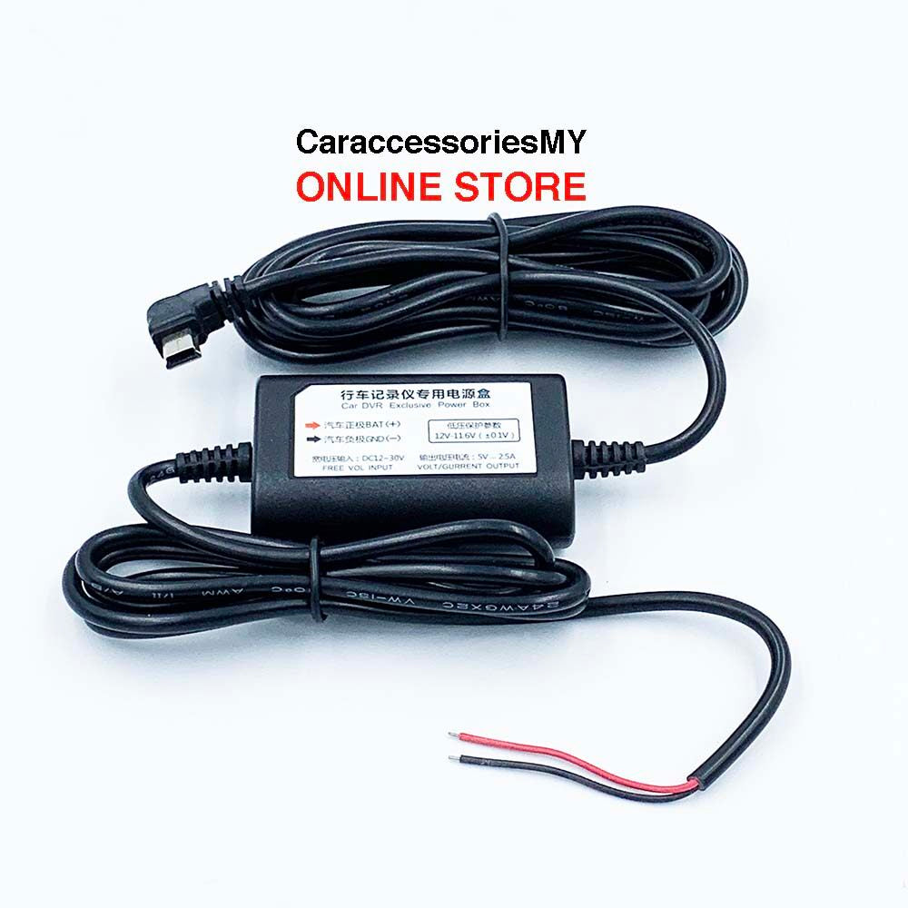 Dashcam DVR charger with suppressor wire 3M Mini USB Car Charger Hard wire Hardwire Kit for Dash Cam Reaview Mirror Camera Auto Charging car accessories