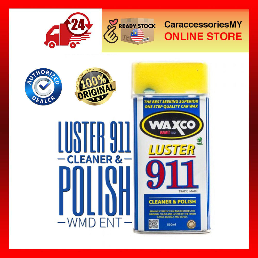 WAXCO Nano Tech Luster 911 Cleaner and Polish (530ml) waxco car care cleaning kit car polish kereta
