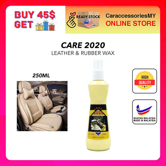Care 2020 Leather and Rubber Wax 250ML kulit sofa kereta wax car care 车皮保护 car interior detailing