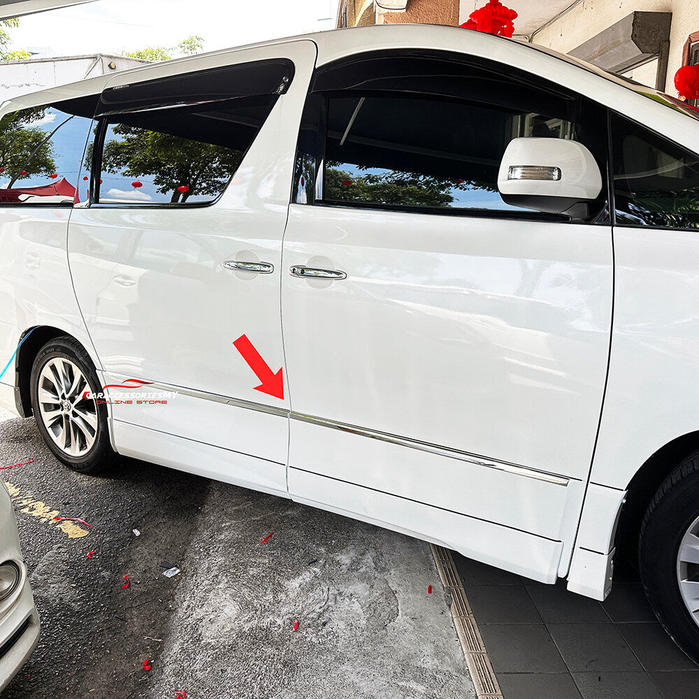 Toyota Alphard Vellfire ANH20 2008-2014 Door Panel Liner Chrome EX561