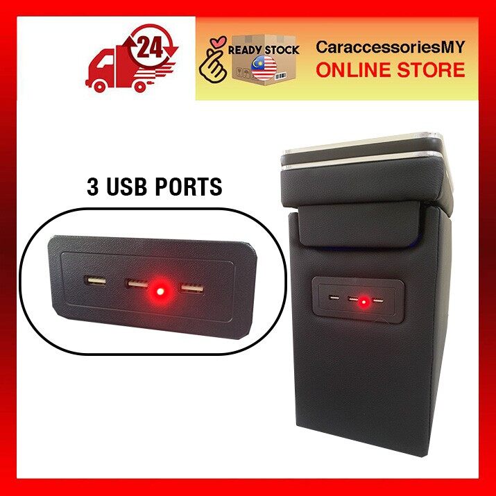 Toyota Wish center Storage armrest console box compartments piano black interior accessories