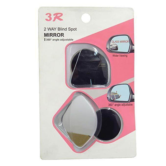 3R 2PCS Car Mirror 360 Degree Wide Angle Convex Blind Spot Mirror Car Parking Rear View Adjustable Mirror car accessories side mirror