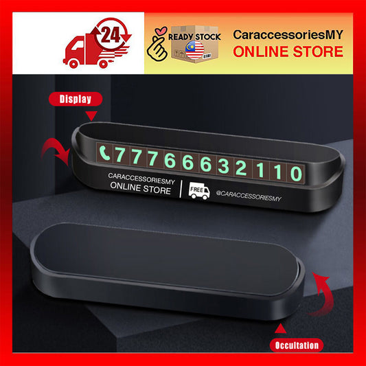 Car Temporary Parking double park HP Card Phone Number Card Plate Car Sticker Telephone Number Car Park mobile 停车号码牌 parking card
