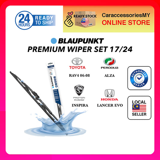 blaupunkt premium wiper blade 17 x 24 alza lancer evo inspira rav4