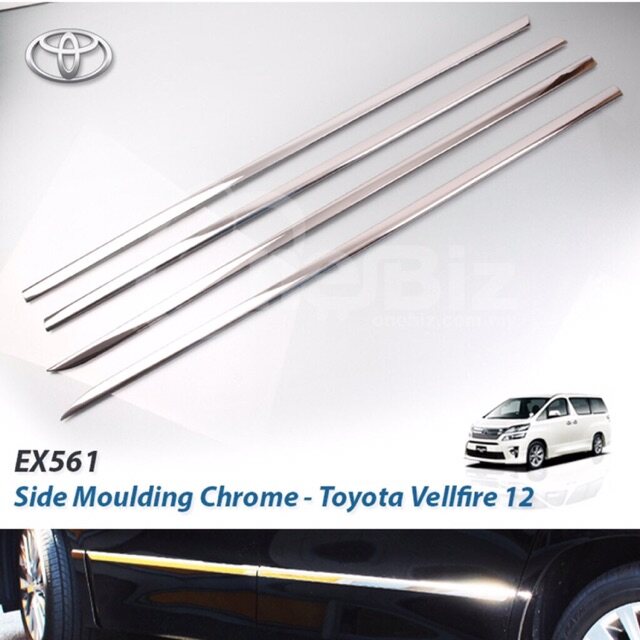 Toyota Alphard Vellfire ANH20 2008-2014 Door Panel Liner Chrome EX561