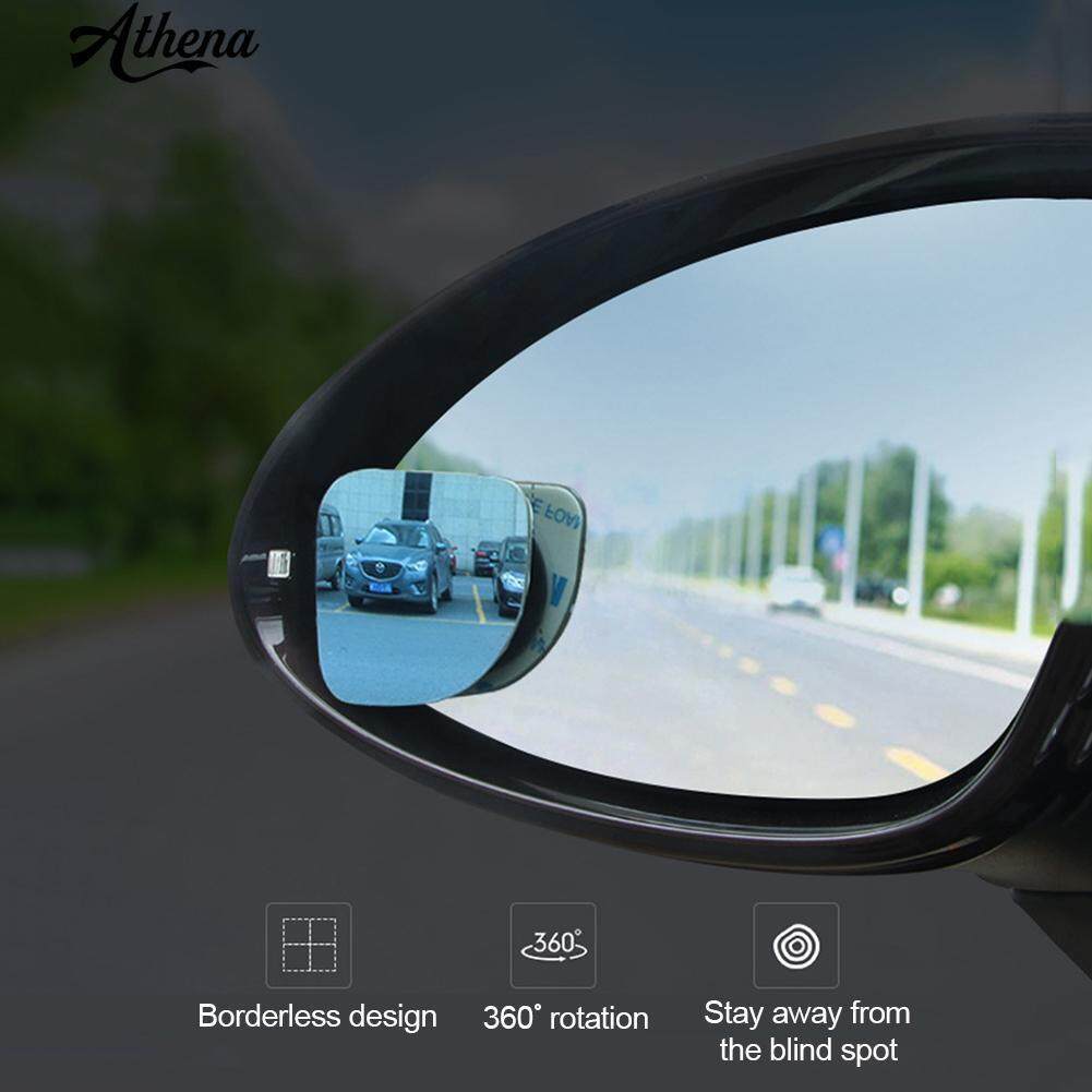3R 2PCS Car Mirror 360 Degree Wide Angle Convex Blind Spot Mirror Car Parking Rear View Adjustable Mirror car accessories side mirror