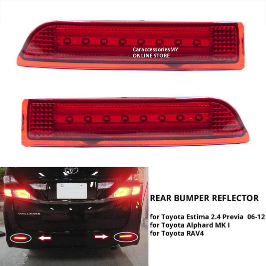 For Toyota PREVIA/ESTIMA ACR50 Rear Bumper LED Stream light estima accessories rear led light decoration