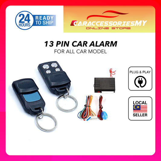 13Pin Universal Car Security Alarm System Fordayo universal car alarm 4118 car parts alarm replacement kunci unlock kereta