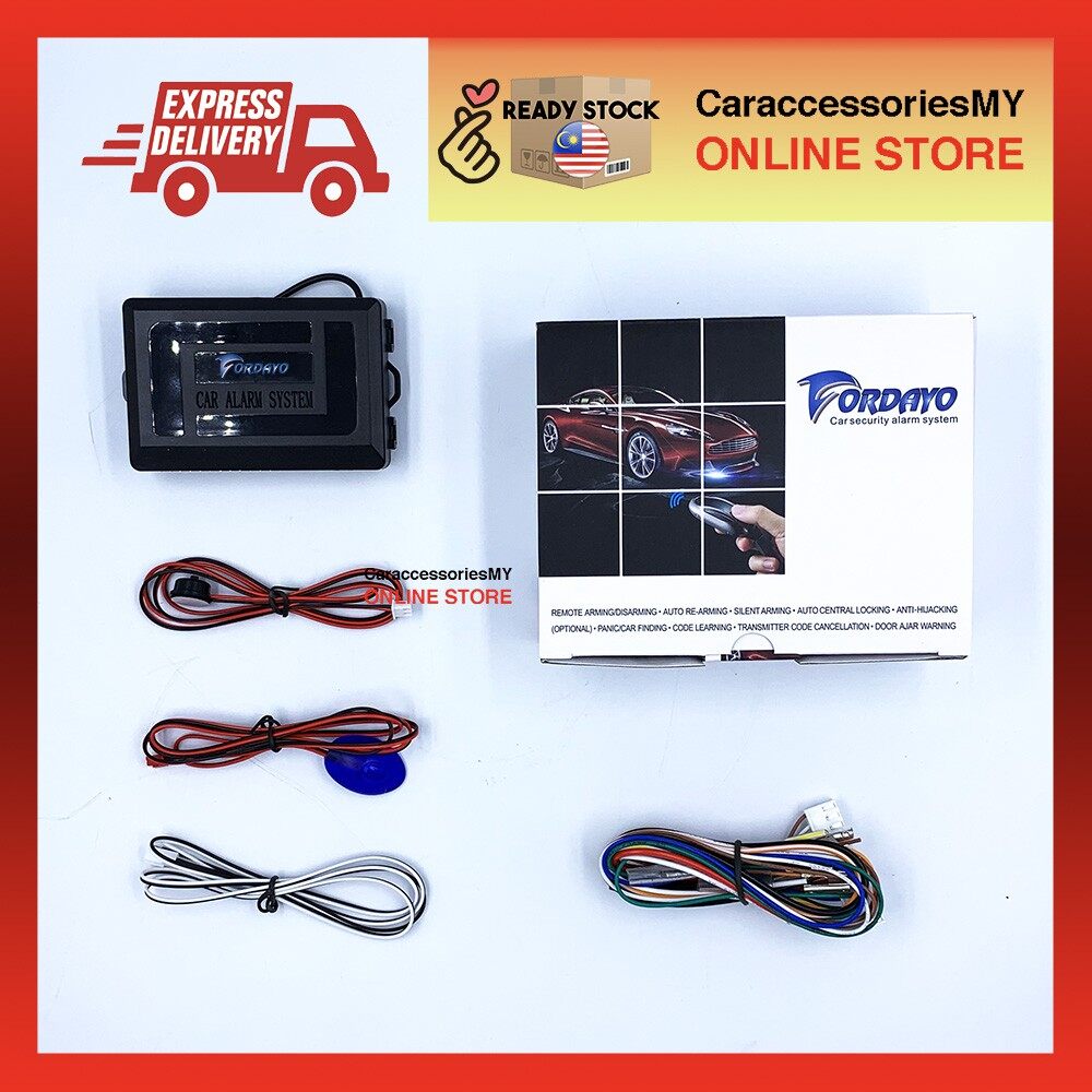 13Pin Universal Car Security Alarm System Fordayo universal car alarm 4118 car parts alarm replacement kunci unlock kereta