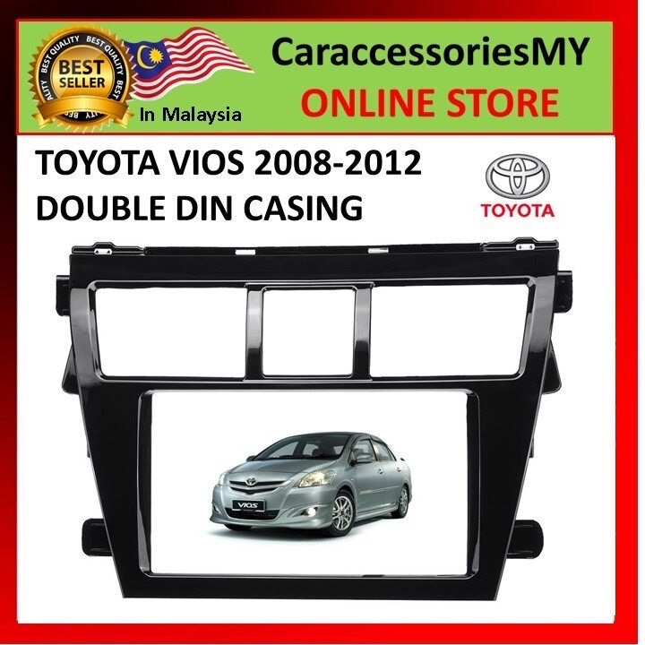 Double Din Car DVD Player Casing For Toyota Vios 2008-2012 vios radio player tv casing