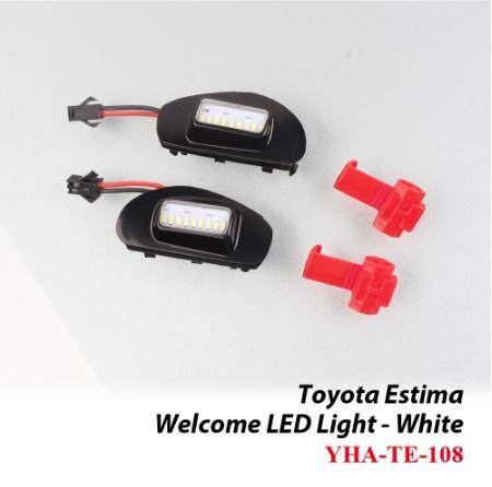 Toyota Estima Welcome LED Light Side mirror Bright White Light 2PCS - White TE-108 acr50 ghost shadow light decoration