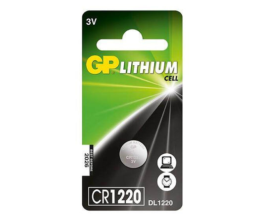 GP Batteries Genuine Lithium Coin Cell 3V CR1220 for 2pcs