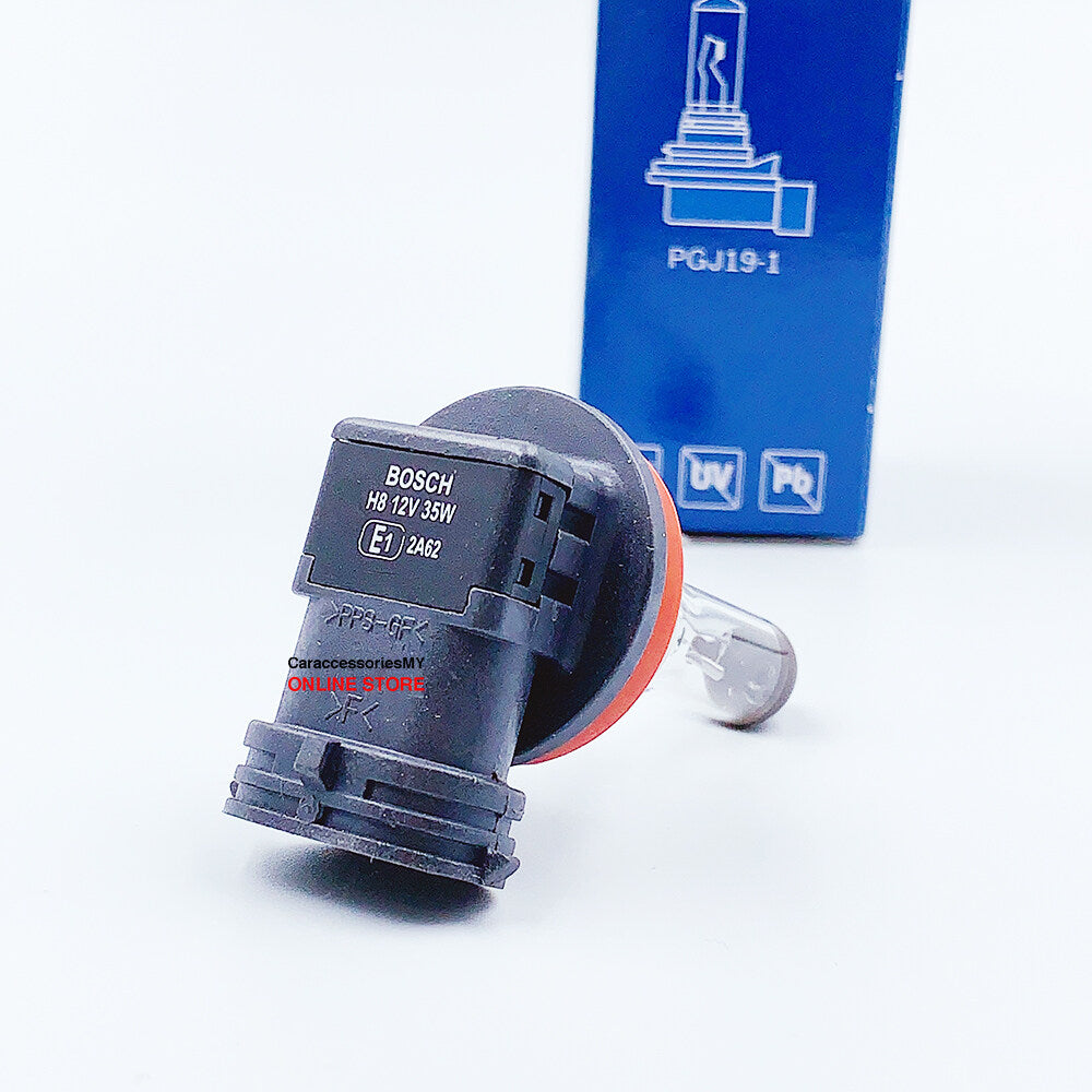 Original Bosch Bulb H8 12V 35W Headlights (100% Original) PGJ19-1 (1PCS) lampu kereta headlamp