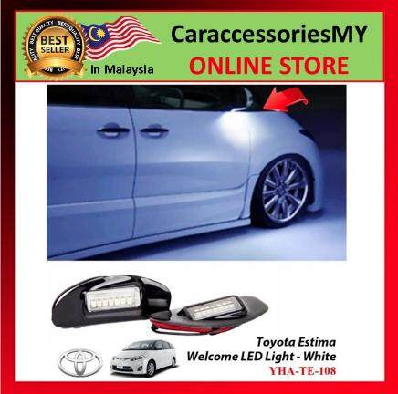 Toyota Estima Welcome LED Light Side mirror Bright White Light 2PCS - White TE-108 acr50 ghost shadow light decoration