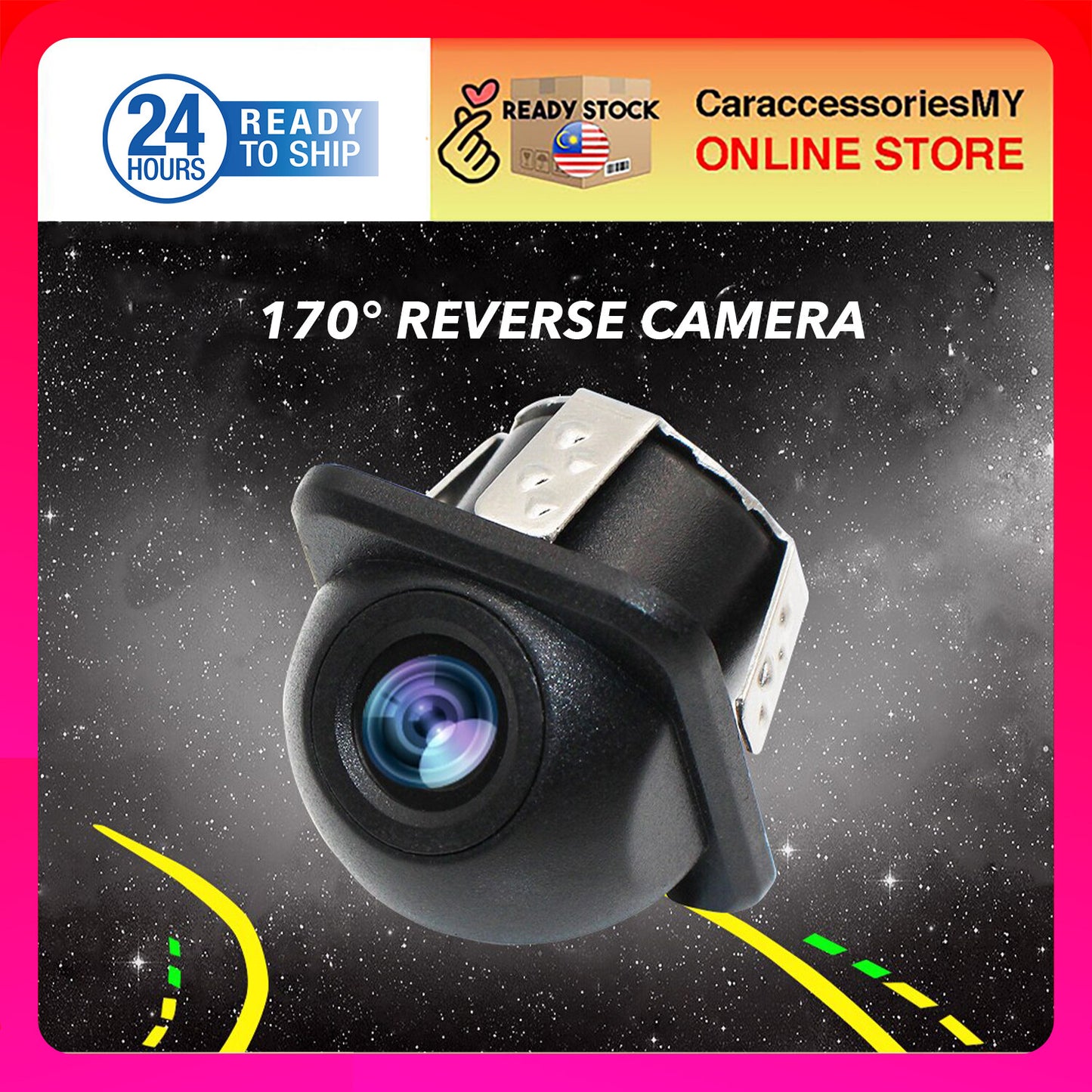 car reverse camera 170 Wide Angle HD Night Vision Car Rear View Camera Reverse Parking Camera