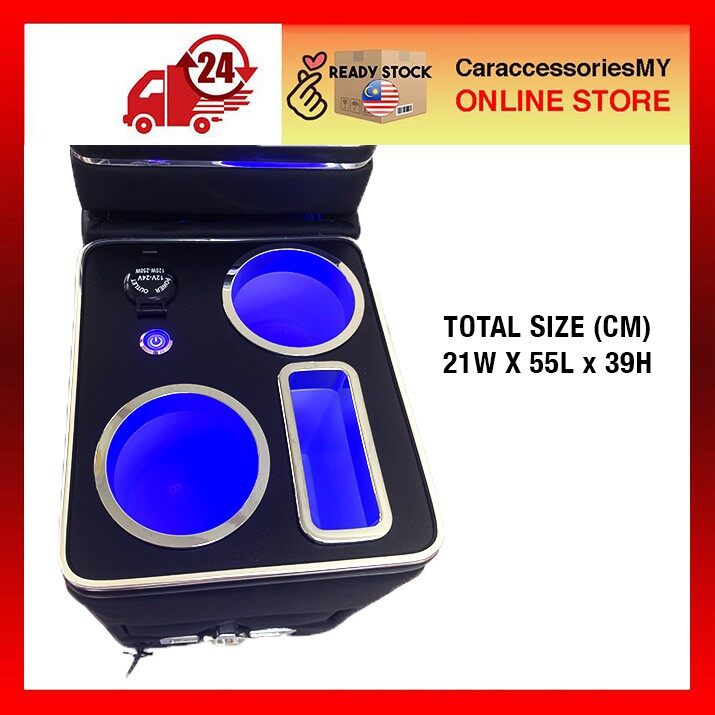 Nissan Serena C27 Center Console Storage Console Box PIANO BLACK ABS armrest organizers accessories