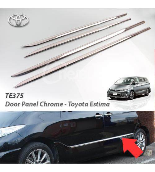 Toyota Estima ACR50 2006-2017 Door Panel Liner Chrome side moulding chrome stainless steel estima car accessories