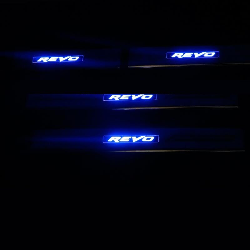 toyota hilux revo 2015 - 2020 led side sill plate sill steps door light