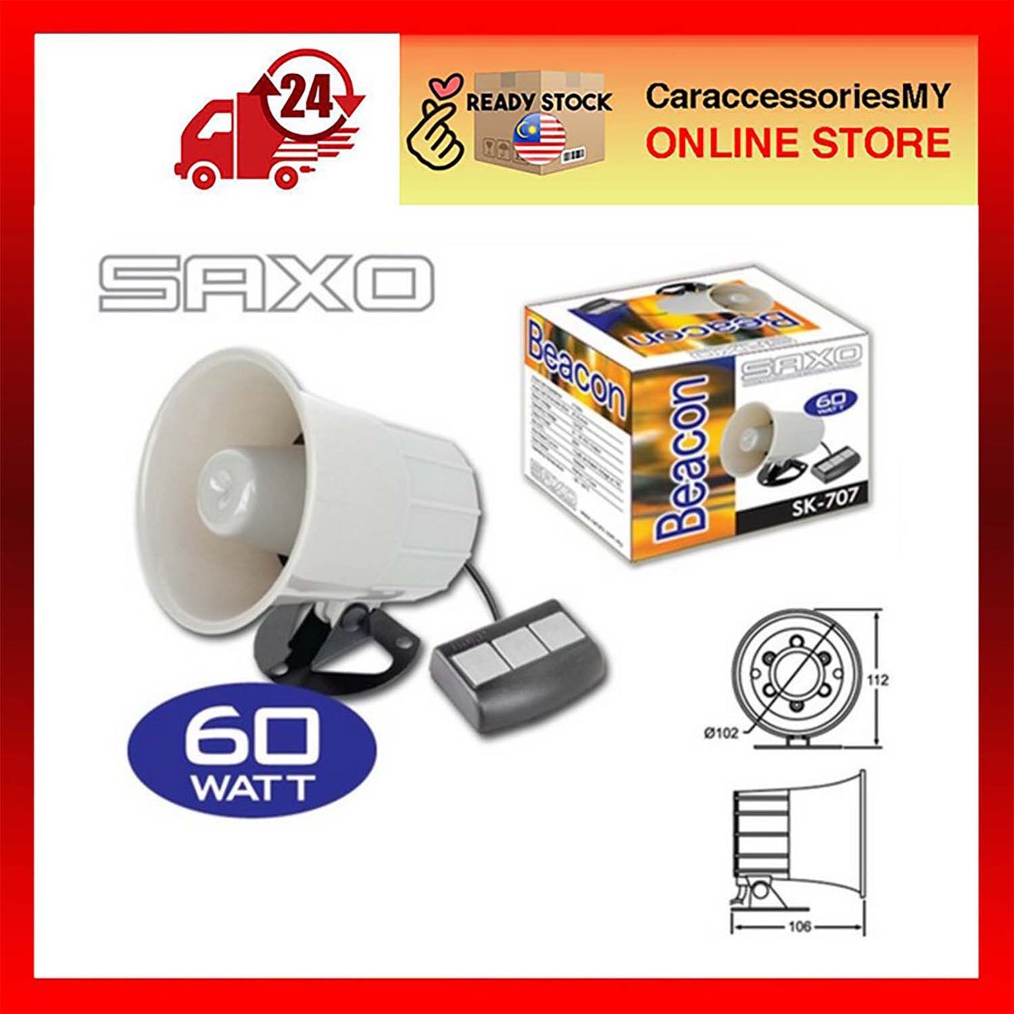Beacon sk-707 3 tone Siren car accessories horn emergency ambulance polis police truck loud speaker horn