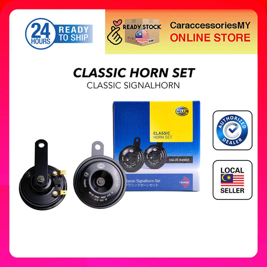 HELLA 12V Classic Universal Horn Set - 3AM 012 588 151 Horn Motor Horn Kereta Car Horn Motorcycle Accessories