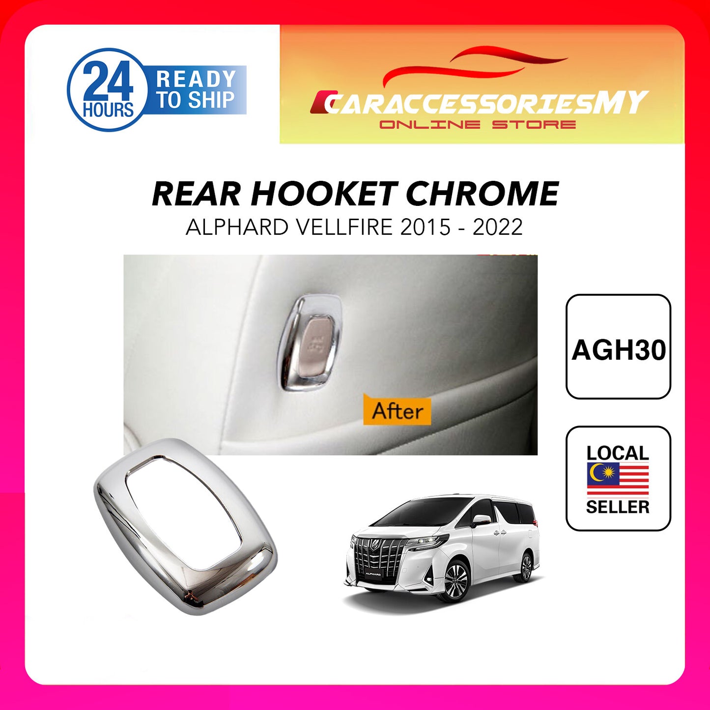 Toyota Alphard Vellfire AGH30 Seat Hook Cover YH481
