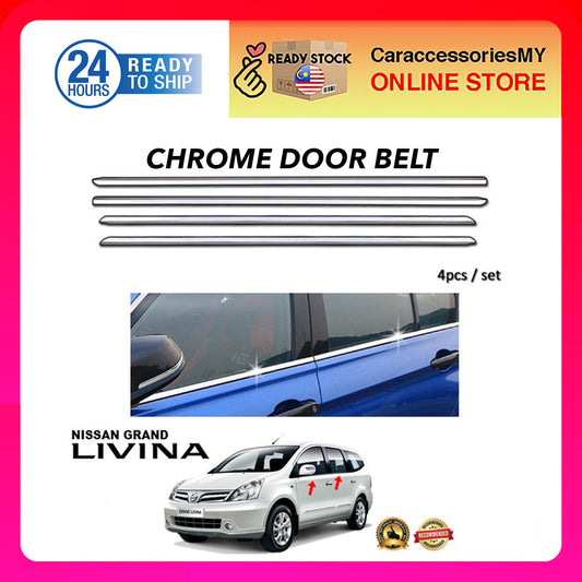 Nissan Grand Livina Chrome Window Trim/ Lining/ Door Belt Moulding