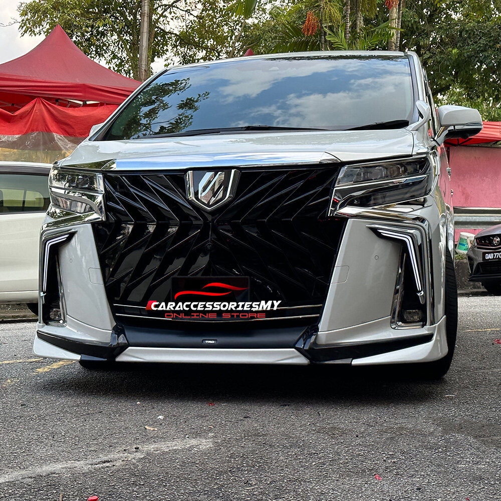 Toyota Alphard AGH30 2018-2020 Facelift WALD Front Grill Grille 魔鬼 Sarung Goemon Type Monster Grill V2
