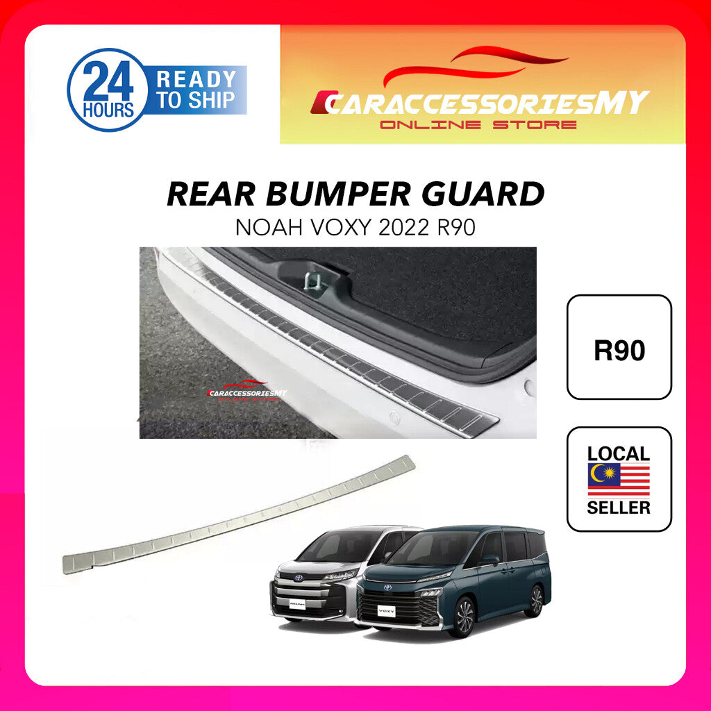 Toyota Noah Voxy R90 2022 rear bumper guard chrome trim garnish protector