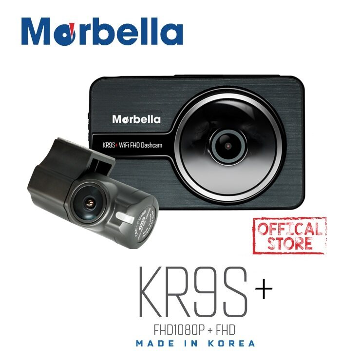 Marbella KR9S+ 2CH FHD 1080P Front Back WIFI Dashcam car dvr parking recorder camera made in korea