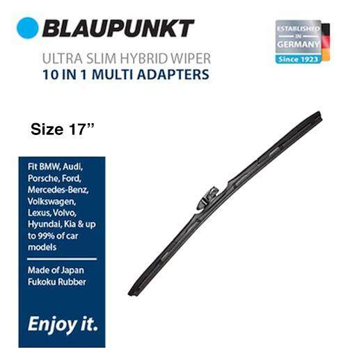 17 inch blaupunkt ultra slim wiper 10 in 1 multi adapter 1 piece car accessories