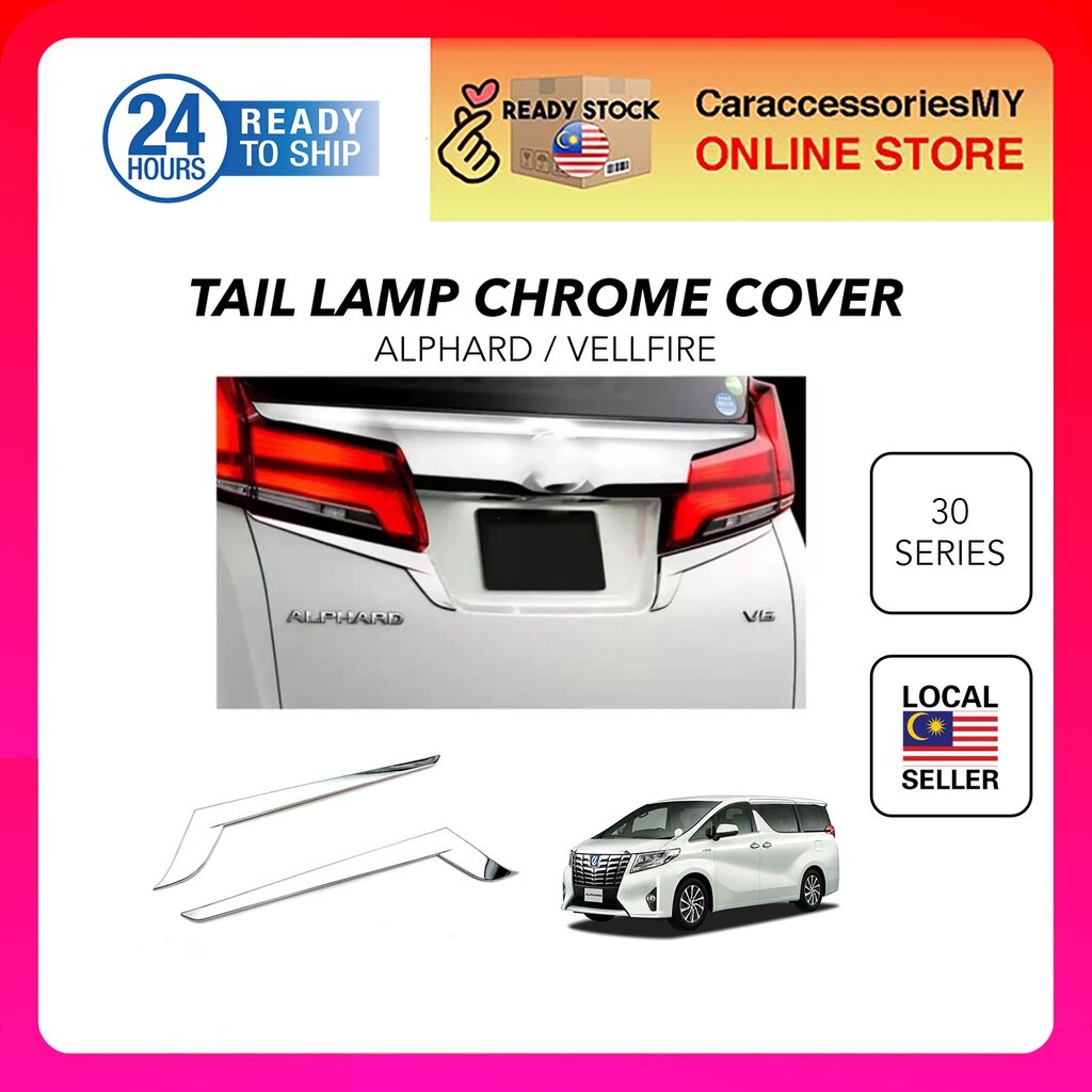 Toyota Alphard Vellfire AGH30 Rear Tail Lamp Chrome YH532