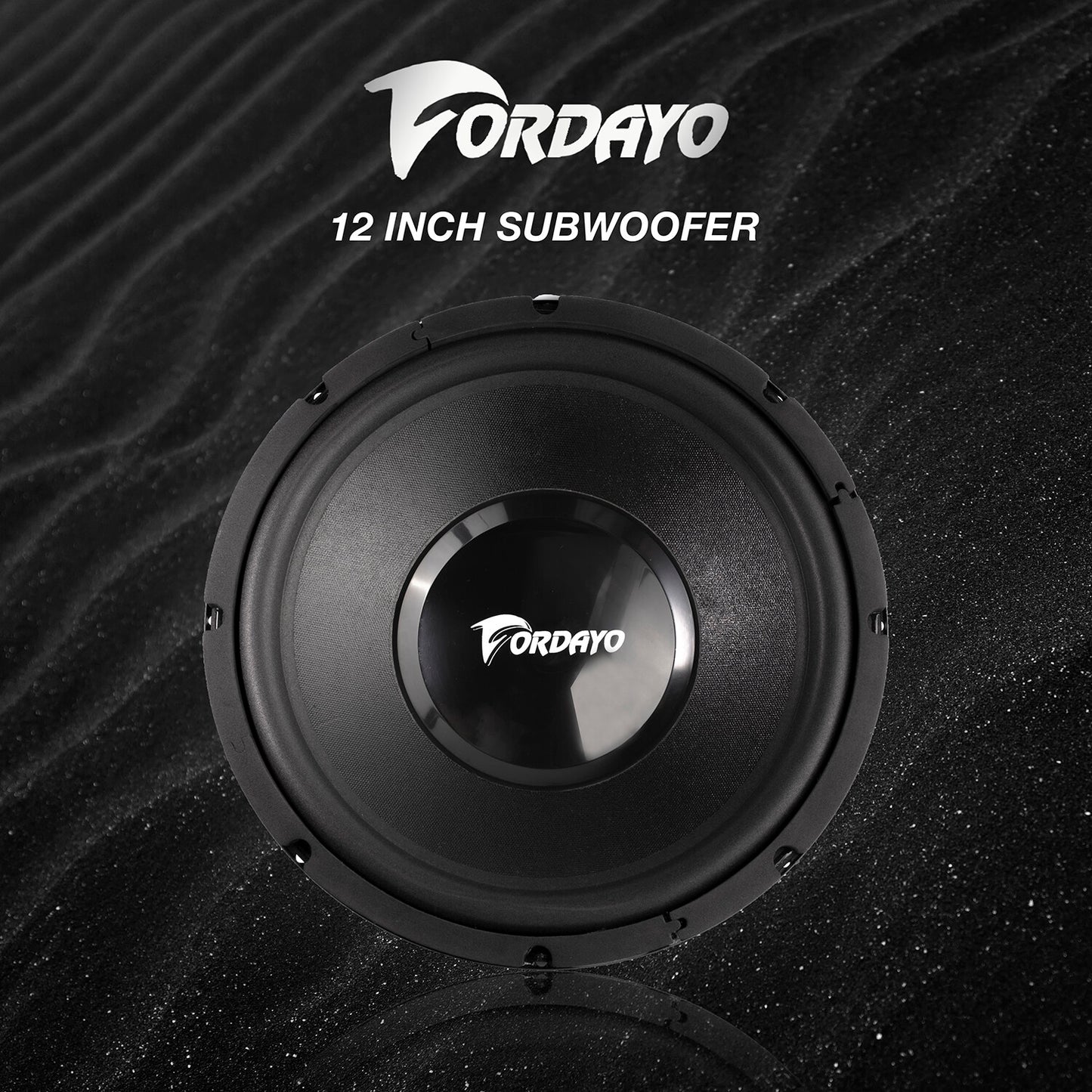 Fordayo 12 inch subwoofer car audio speaker deep bass woofer 500W high power loud woofers