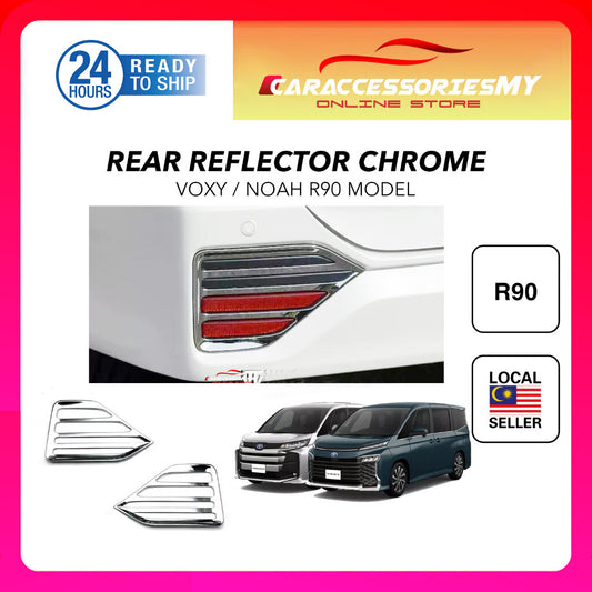 Toyota Noah Voxy R90 2022 Rear Reflector Chrome Trim Cover Exterior Accessories