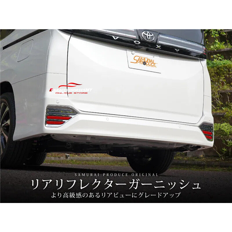 Toyota Noah Voxy R90 2022 Rear Reflector Chrome Trim Cover Exterior Accessories