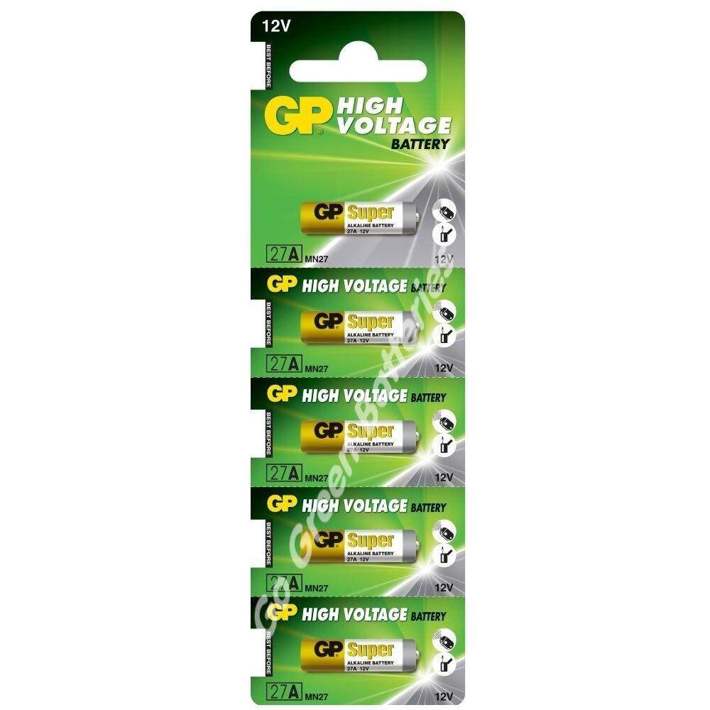 5 PCS 27A ORIGINAL GP Alkaline Battery Remote Alarm 12V