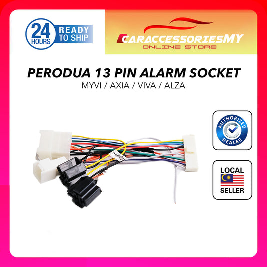 Perodua 13 Pin Alarm Socket car alarm plug and play sockets myvi viva axia alza ativa aruz kelisa kenari